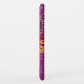 ゾウのダマスク紫の金ゴールド名 Case-Mate iPhoneケース (裏面/右)