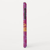 ゾウのダマスク紫の金ゴールド名 Case-Mate iPhoneケース (裏面/左)