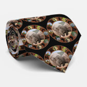 ゾウのトランクスAfricaサークルネックタイ ネクタイ (ロール)