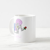 ゾウのハッピーバレンタインデー コーヒーマグカップ (正面左)