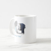 ゾウのハッピーバレンタインデー コーヒーマグカップ (正面左)