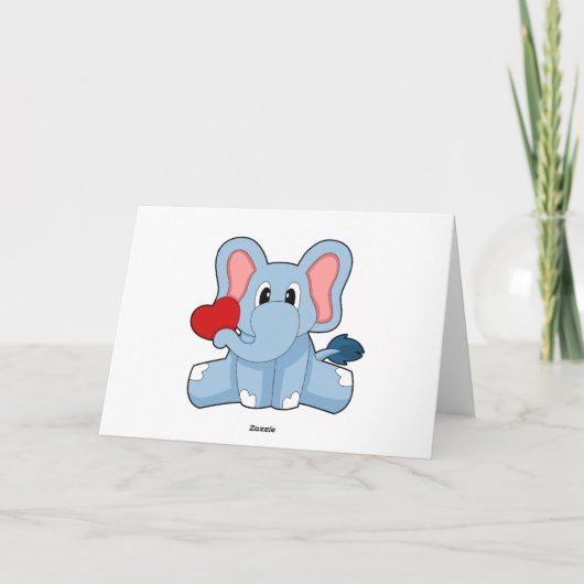 ゾウのハート カード (裏面)