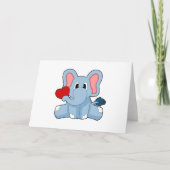 ゾウのハート カード (正面)