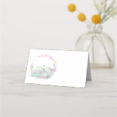 ゾウのバタフライは青い プレイスカード (正面)