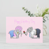 ゾウのバレンタインデー シーズンカード (スタンド正面)