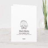 ゾウのバレンタイン カード (裏面)