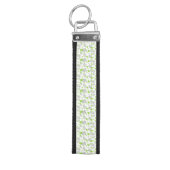 ゾウのパターン、かわいいゾウ – 緑の灰色 リストバンドキーホルダー (鍵トップ)