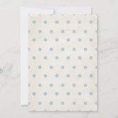 ゾウのファーストバースデーベイビーシャワー招待状 招待状 (裏面)