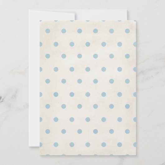 ゾウのファーストバースデーベイビーシャワー招待状 招待状 (裏面)