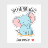 ゾウのフンおもしろいが好きだ シール (シート)