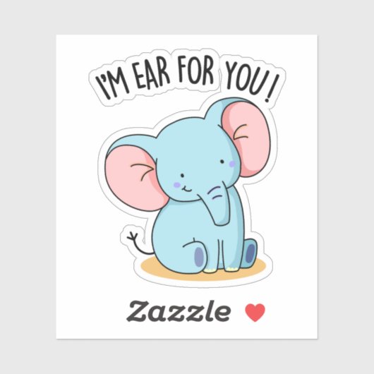 ゾウのフンおもしろいが好きだ シール (シート)