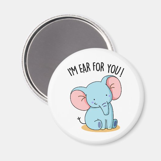 ゾウのフンおもしろいが好きだ マグネット (正面/裏面)