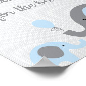 ゾウのベビー徴候の予測 ポスター (角)