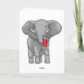 ゾウのマグカップ カード (裏面)