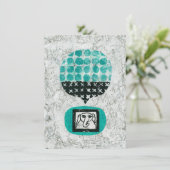 ゾウのメッセージを覚えるグリーティングカード カード (スタンド正面)