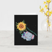 ゾウの信仰は愛と戦う自殺防止 カード (黄色い花)