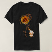 ゾウの信仰は愛の多発性硬化症と闘う Tシャツ (デザイン正面)