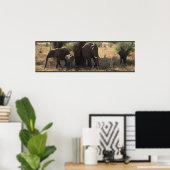 ゾウの優雅さ ポスター (ホームオフィス)