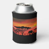 ゾウの夕日 缶クーラー (缶裏面)