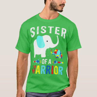 ゾウの姉妹の戦士パズル自閉症アウェネ Tシャツ