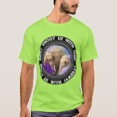 ゾウの家族を撃つな Tシャツ (正面)