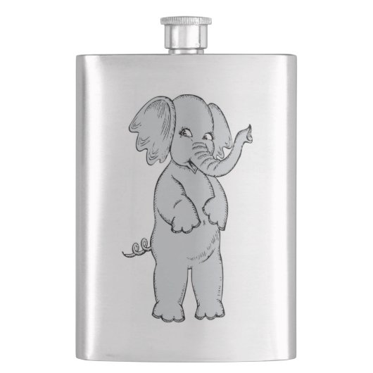 ゾウの少女 フラスク (正面)
