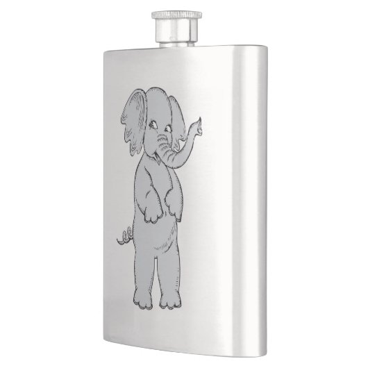 ゾウの少女 フラスク (左)