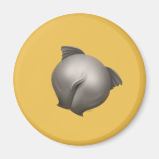 ゾウの尻 マグネット (正面)