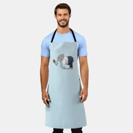 ゾウの幸せなバレンタインデー エプロン