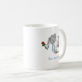 ゾウの幸せなバレンタインデー コーヒーマグカップ (正面右)