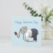 ゾウの幸せなバレンタインデー シーズンカード (スタンド正面)