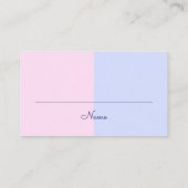 ゾウの性別を明かす赤ちゃんシャワーおむつラッフルE エンクロージャーカード (裏面)