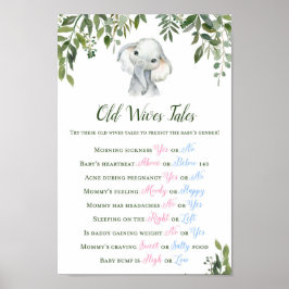 ゾウの性別予測徴候 ポスター