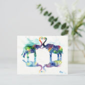 ゾウの愛 ポストカード (スタンド正面)