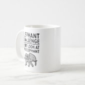 ゾウの挑戦 コーヒーマグカップ (正面左)