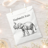 ゾウの支配 フェイバーバッグ (クリップ留めされた状態)