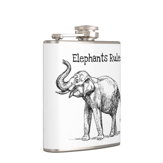 ゾウの支配 フラスク (右)