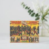 ゾウの演奏サーカスのポスター ポストカード (スタンド正面)