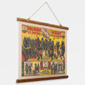 ゾウの演奏サーカスのポスター 吊り下げ型タペストリー (傾斜あり)