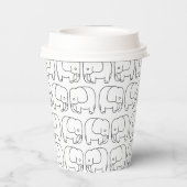 ゾウの漫画 紙コップ (裏面)