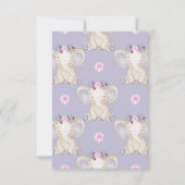 ゾウの熱気球サンキューカード サンキューカード (裏面)