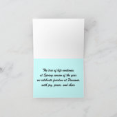 ゾウの生息地の通行人 カード (内部)