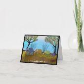 ゾウの生息地の通行人 カード (裏面)