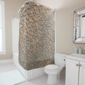 ゾウの皮：抽象芸術テクスチャの背景 シャワーカーテン (インサイチュ)