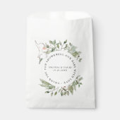 ゾウの緑の男女兼用赤ちゃんシャワー フェイバーバッグ (正面)