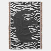 ゾウの縞模様+あなたのアイディア スローブランケット (正面縦)