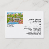 ゾウの群れ 名刺 (裏面)