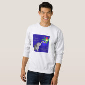 ゾウの聖降誕祭「醜い」ダンボとロウソク スウェットシャツ (正面フル)