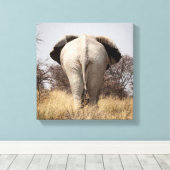 ゾウの背面 キャンバスプリント (インサイチュ (ウッドフロア))
