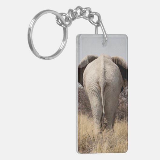 ゾウの背面 キーホルダー (正面左)